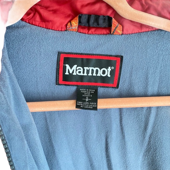 Marmot Primaloft Red Quilted Fleece Puffer Jacket - Picture 5 of 8